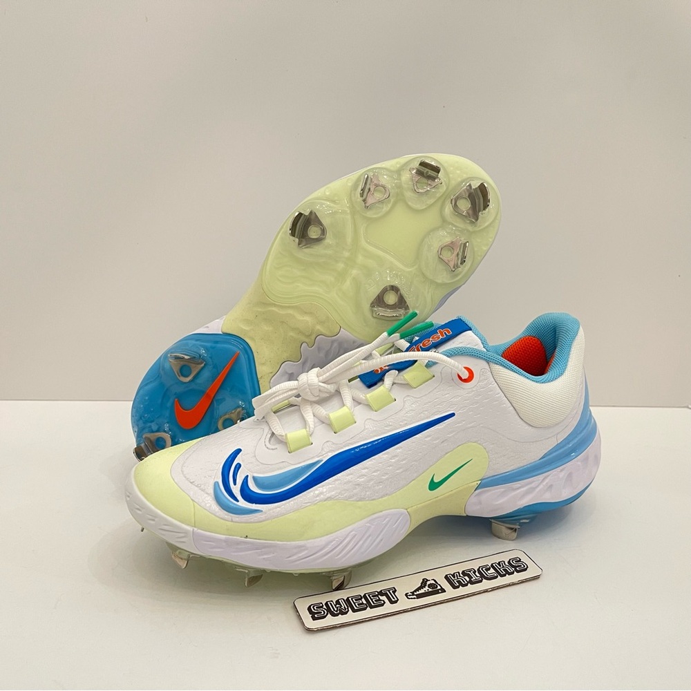 Nike Alpha Huarache Elite 4 Low White Baseball Cleats